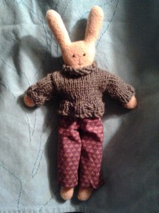 Otto, our entity, in his winter garb.